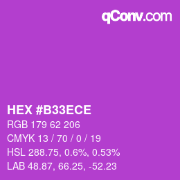 Color code: HEX #B33ECE | qconv.com
