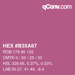 Color code: HEX #B35A87 | qconv.com