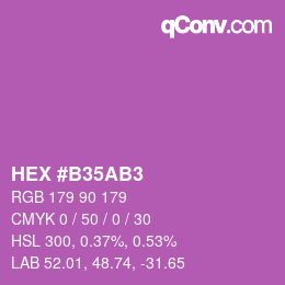 Color code: HEX #B35AB3 | qconv.com