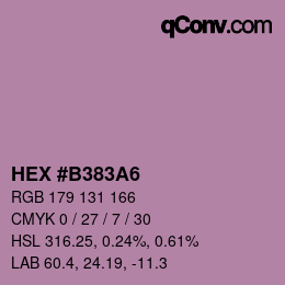 Color code: HEX #B383A6 | qconv.com