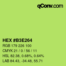 Color code: HEX #B3E264 | qconv.com