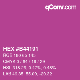 Color code: HEX #B44191 | qconv.com
