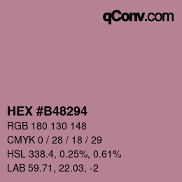 Color code: HEX #B48294 | qconv.com