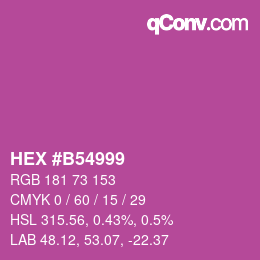 Color code: HEX #B54999 | qconv.com