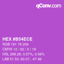 Color code: HEX #B54ECE | qconv.com