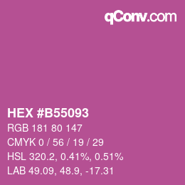 Color code: HEX #B55093 | qconv.com