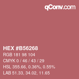 Color code: HEX #B56268 | qconv.com