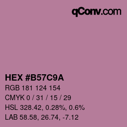 Color code: HEX #B57C9A | qconv.com