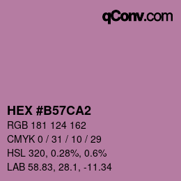 Color code: HEX #B57CA2 | qconv.com