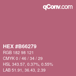 Color code: HEX #B66279 | qconv.com