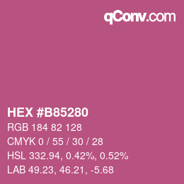 Color code: HEX #B85280 | qconv.com