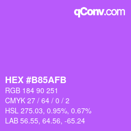 Color code: HEX #B85AFB | qconv.com