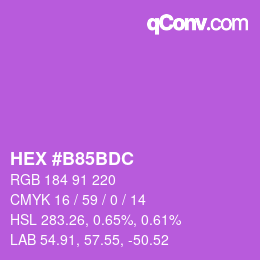 Color code: HEX #B85BDC | qconv.com