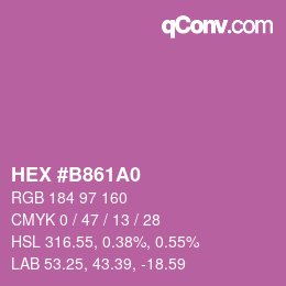 Color code: HEX #B861A0 | qconv.com