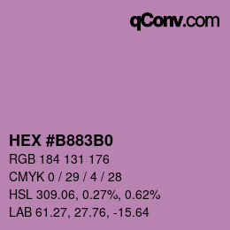 Color code: HEX #B883B0 | qconv.com