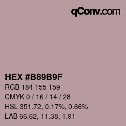 Color code: HEX #B89B9F | qconv.com