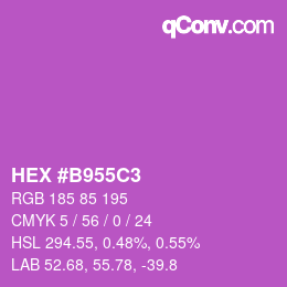 Color code: HEX #B955C3 | qconv.com