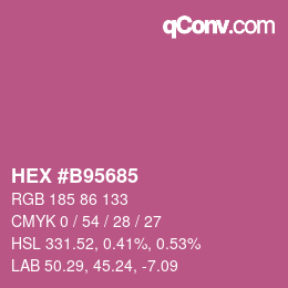 Color code: HEX #B95685 | qconv.com