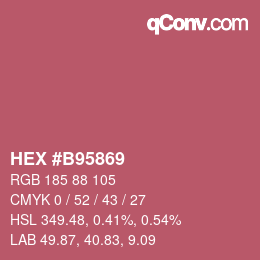 Color code: HEX #B95869 | qconv.com
