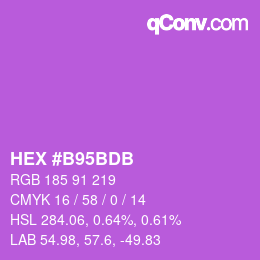Color code: HEX #B95BDB | qconv.com