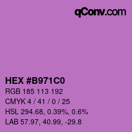 Color code: HEX #B971C0 | qconv.com
