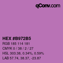 Color code: HEX #B972B5 | qconv.com