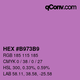 Color code: HEX #B973B9 | qconv.com