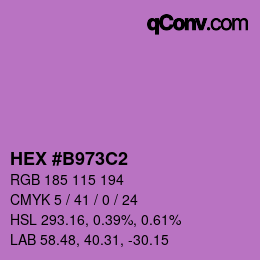 Color code: HEX #B973C2 | qconv.com