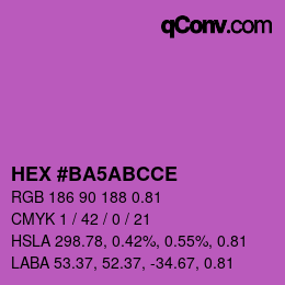Color code: HEX #BA5ABCCE | qconv.com