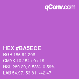 Color code: HEX #BA5ECE | qconv.com
