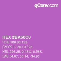 Color code: HEX #BA60C0 | qconv.com