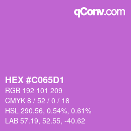 Color code: HEX #C065D1 | qconv.com