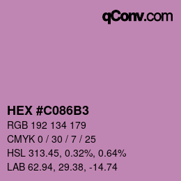Color code: HEX #C086B3 | qconv.com