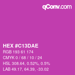 Color code: HEX #C13DAE | qconv.com