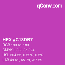 Color code: HEX #C13DB7 | qconv.com