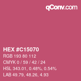Color code: HEX #C15070 | qconv.com