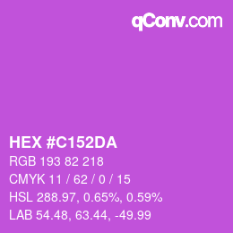Color code: HEX #C152DA | qconv.com