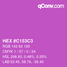Color code: HEX #C153C3 | qconv.com
