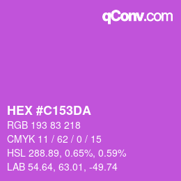 Color code: HEX #C153DA | qconv.com