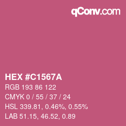 カラーコード: HEX #C1567A | qconv.com