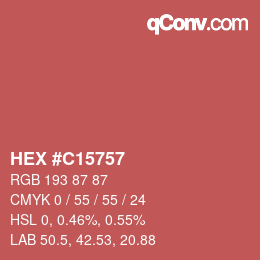 Color code: HEX #C15757 | qconv.com