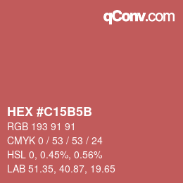 Color code: HEX #C15B5B | qconv.com