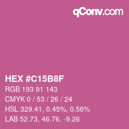 Color code: HEX #C15B8F | qconv.com