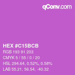 Color code: HEX #C15BCB | qconv.com