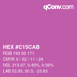 Farbcode: HEX #C15CAB | qconv.com