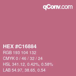 Color code: HEX #C16884 | qconv.com