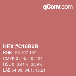 Color code: HEX #C16B6B | qconv.com