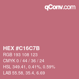 Color code: HEX #C16C7B | qconv.com