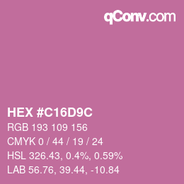 Color code: HEX #C16D9C | qconv.com