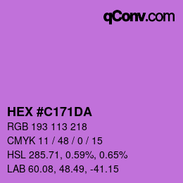 Color code: HEX #C171DA | qconv.com